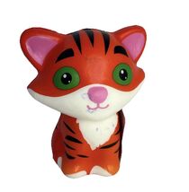 Adorable Tiger Squishy Stress Toy For Kids 3+—NEW, Ear Pushed In—SHIPS I... - $18.69