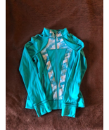 Invivva Zip Celadon  Figure Skating Longsleeve Finger-cut Jacket - $327.79 MXN