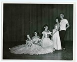 1950&#39;s Dance Recital 8 x 10 B&amp;W Photo 4 Girls and a Guy  - £13.95 GBP