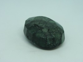 638 Carats Natural Emerald Color Enhanced Deep Dark Green Oval Shape Faceted Cut - £53.27 GBP