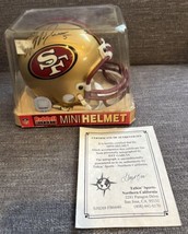 San Francisco 49ers Jeff Garcia Signed Riddell Sports Mini Helmet W/ COA... - $69.29