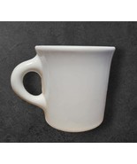Vintage 50s Homer Laughlin White Coffee Mug Restaurant Ware Heavy Made i... - $18.32