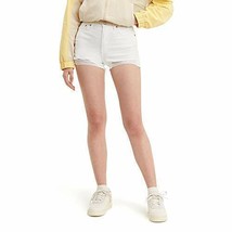 MSRP $45 Levi&#39;s Women&#39;s High Rise Shorts White Size 33W (16) (STAIN) - £8.71 GBP