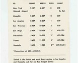  United Airlines Quick Reference Schedule Charlotte July 1970 - £9.48 GBP