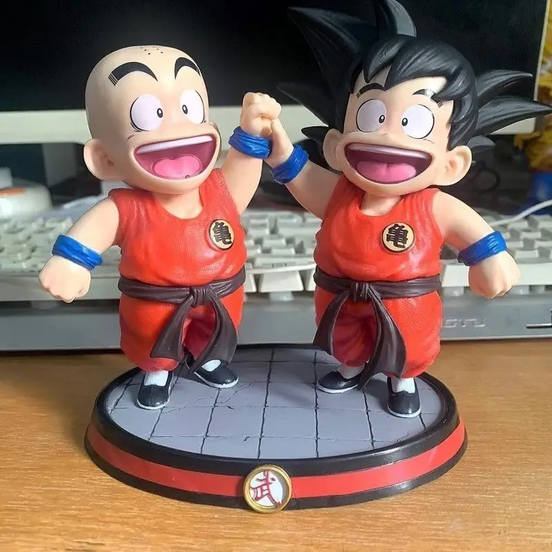 Anime Figures Dragon Ball Z 14cm Figures Kuririn Son Goku Model Dolls Pvc Action - £21.11 GBP+
