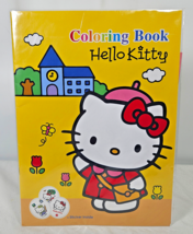 Vintage Hello Kitty Coloring Book with Stickers 2004 HS-0402-002 FACTORY... - $12.99