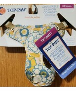 Brand New Top Paw Adjustable Fashion Comfort Harness XX Small Yellow Blu... - $7.89