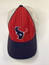 Reebok Houston Texans NFL Authentic Sideline Cap Hat White Red Blue Flex Mesh - £7.42 GBP