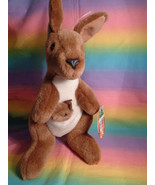 Corroboree Australia Kangaroo &amp; Baby Plush Toy With Tags - £8.05 GBP