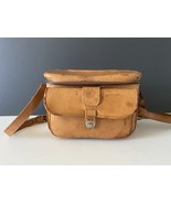 Vintage Leather Camera Bag Loaded With Vintage Camera Accessories  - $35.00