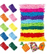 800 pieces Colorful Loom Loops Potholder Muticolored Weaving Loom Loops ... - $49.36