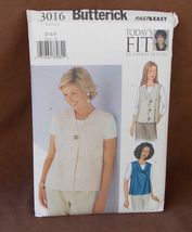 Butterick Fast &amp; Easy 3016 (Sizes A-B-C, bust 32-34-36) - £6.01 GBP