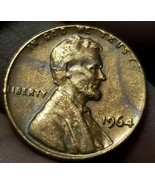 1964 Lincoln Penny - No Mint Mark .L&#39; RIM  - Letters On Upper RIM DDO/DDR  - £27.13 GBP
