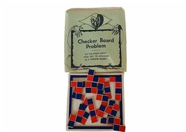 Magician toy vtg Magic Shop Trick 1940 Devil Checker Board Problem puzzl... - £74.07 GBP