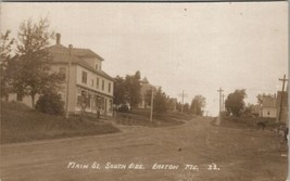 Easton Maine RPPC Main St Southside General Store Homes Horses Postcard V20 - $29.95