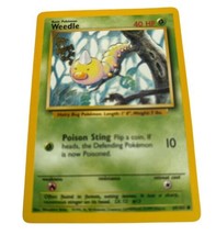 Weedle Pokémon TCG 69/102 Base Set Common Vintage LP - £0.77 GBP