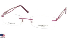 New Lumiere Eyewear 5210 COL.1 Pink Eyeglasses Glasses Rimless 53-18-140 &quot;Read&quot; - £51.06 GBP