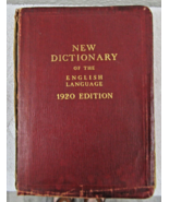 New Dictionary of the English Language 1920 Edition P.F. Collier Publisher - $88.11