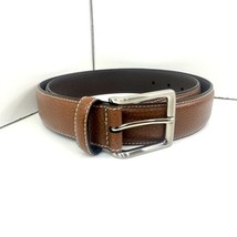 Cremieux Men’s Leather Belt Size 36 Cowhide Brown  - £22.05 GBP