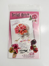 Terial Arts Dimensional Fabric Art Roses Flower Making Craft Pattern UNCUT - $10.88