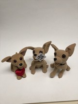 Taco Bell Dogs Plush Stuffed Chihuahuas Yo Quiero Lot of 3 - £9.15 GBP