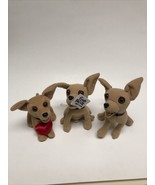 Taco Bell Dogs Plush Stuffed Chihuahuas Yo Quiero Lot of 3 - £8.69 GBP