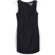 Forever 21 Womans Dress Size Small S Black Short Sleeve Lined Bow on Waist  - £13.25 GBP
