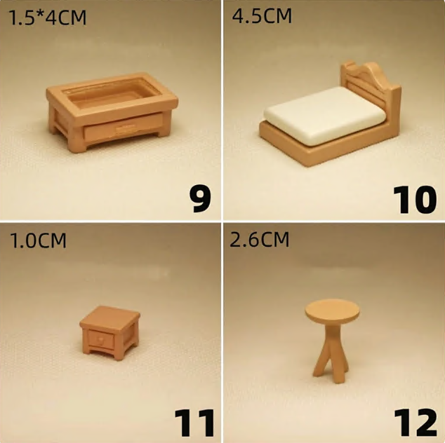 Miniature Furniture DollHouse Miniature Living Room Bedroom Miniature De... - $9.90