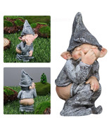 Pooping Garden Gnome Naughty Ornament Funny Home Miniature Statue Resin ... - £9.58 GBP