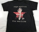 Vintage Rage Against the Machine T Shirt Mens Medium Black Faded Bulls O... - $46.59