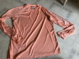 Columbia PFG Omni Shade Women&#39;s Long Slv Sun Protection Shirt Size Large Orange - £19.71 GBP