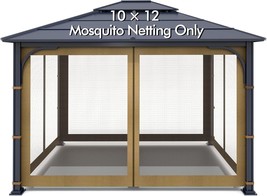 Gazebo Universal Replacement Mosquito Netting - Wonwon Outdoor Gazebo, Khaki - $90.99