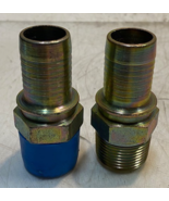 2 Qty of Hydraulic Hose Fittings 3-1/8&quot; L 33mm Thread 27mm Nose 21mm ID ... - $550.21 MXN