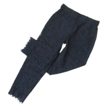 NWT J.Crew Tall Easy Pant in Navy Blue Lace Pull-on Straight Ankle Pants 2T - £34.41 GBP