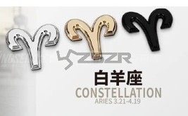  High Quality  /Silver /Black 12 Constellation Car Stickers Z2CA313 - £75.03 GBP