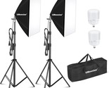 Ubeesize Softbox Photography Lighting Kit, 27&quot; X 20&quot;, Portrait Shooting. - $78.94