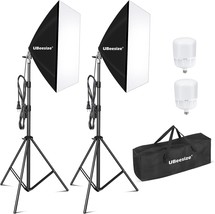 Ubeesize Softbox Photography Lighting Kit, 27&quot; X 20&quot;, Portrait Shooting. - £68.74 GBP