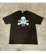 Vtg XL Star Wars Stormtrooper T-Shirt Brown Short Sleeve Lucasfilm Excel... - $24.70