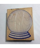 Inkadinkado  SNOW GLOBE wood mounted stamp 3 1/2&quot; x 3 1/8&quot; Free Shipping - $153.95 MXN