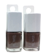 2x Drew Barrymore Flower Beauty Don&#39;t Be A Wallflower Grey Nail Polish 0... - $18.80