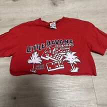 Little Havana Miami Florida Women’s Vtg Red Crop Top Shirt Size Small - $12.38