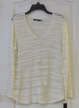 Daisy Fuentes V-neck L/S Pullover Sweater Sea Salt Womens Sz XL NWT MSRP$58 - $307.46 MXN