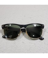 Ray Bans Clubmaster RB4175 877 Mens Black Sunglasses Square Made Italy P... - $125.89