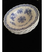 6 GRINDLEY England Marlborough Royal Petal Soup plate  Bowl PLATTERS Bro... - $64.52