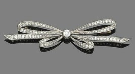 1.30Ct Round Simulated Diamond Women&#39;s Brooch Charm Pin 925 Silver Gold Plated - £115.55 GBP