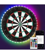 Dartboard LED Strip Lights Dart Board Lights with Bluetooth APP &amp; Remote... - £34.94 GBP