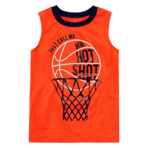 Okie Dokie Boys Muscle T-Shirt Orange Mr. Hot Shot Size Medium (5) Preschool - £7.06 GBP