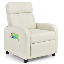 Ergonomic PU Leather Kids Recliner Lounge Sofa for 3-12 Age Group-White ... - £114.10 GBP