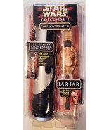 Star Wars Episode 1 Jar Jar Binks Collector Watch W/ Lightsaber Display ... - $79.19
