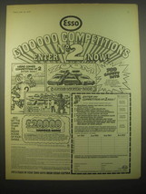 1966 Esso Oil Ad - Esso 100,000 competitions enter No. 2 now! - $18.49